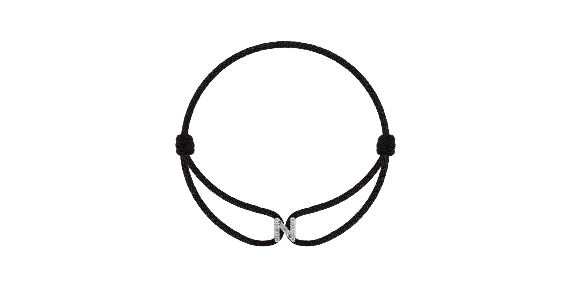 Náramek s diamanty Miracle Alphabet