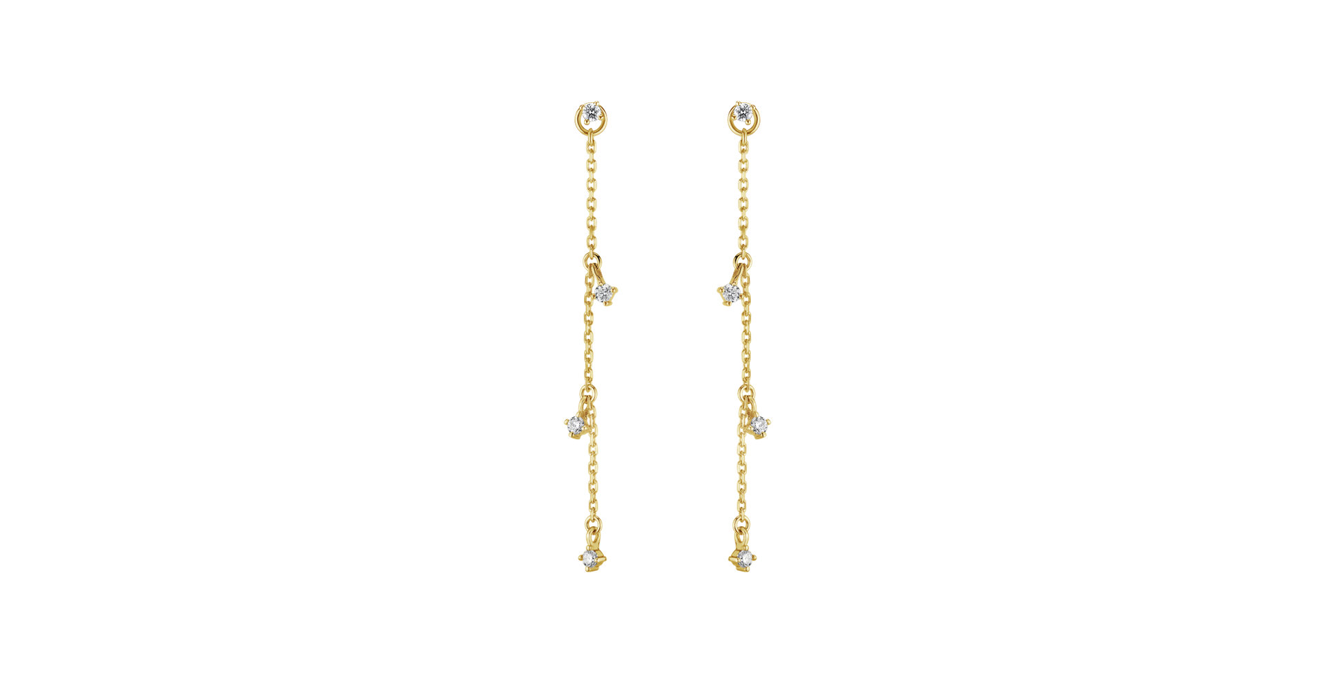 Náušnice s diamanty Cha Cha