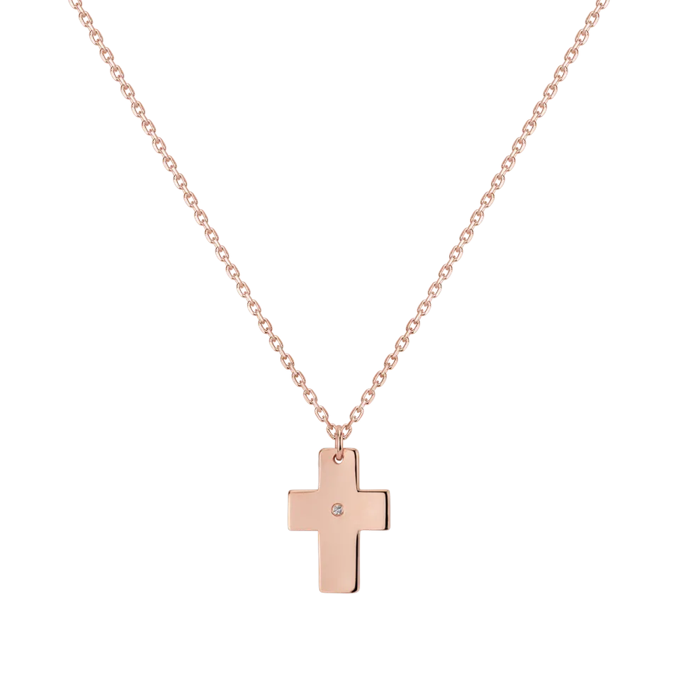 Náhrdelník s diamantem Cross of Confession