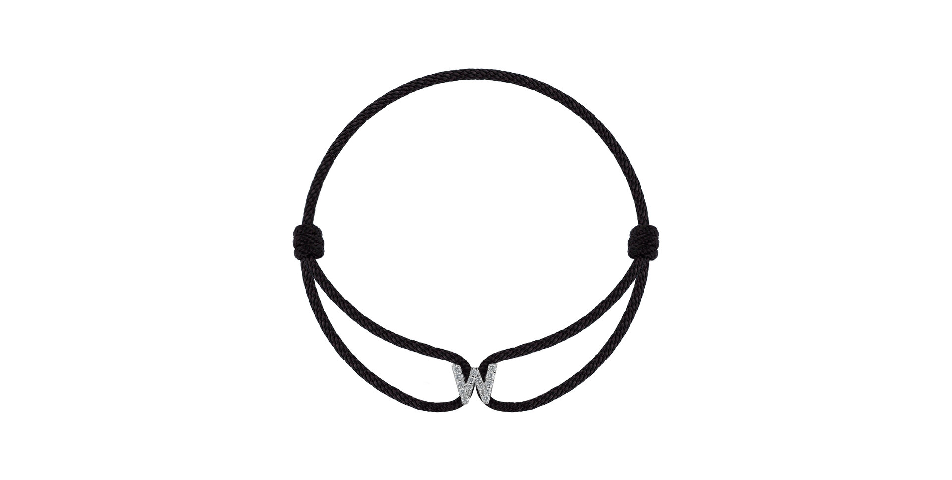 Náramek s diamanty Miracle Alphabet