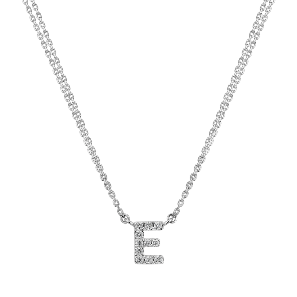 Náhrdelník s diamanty Shiny Alphabet