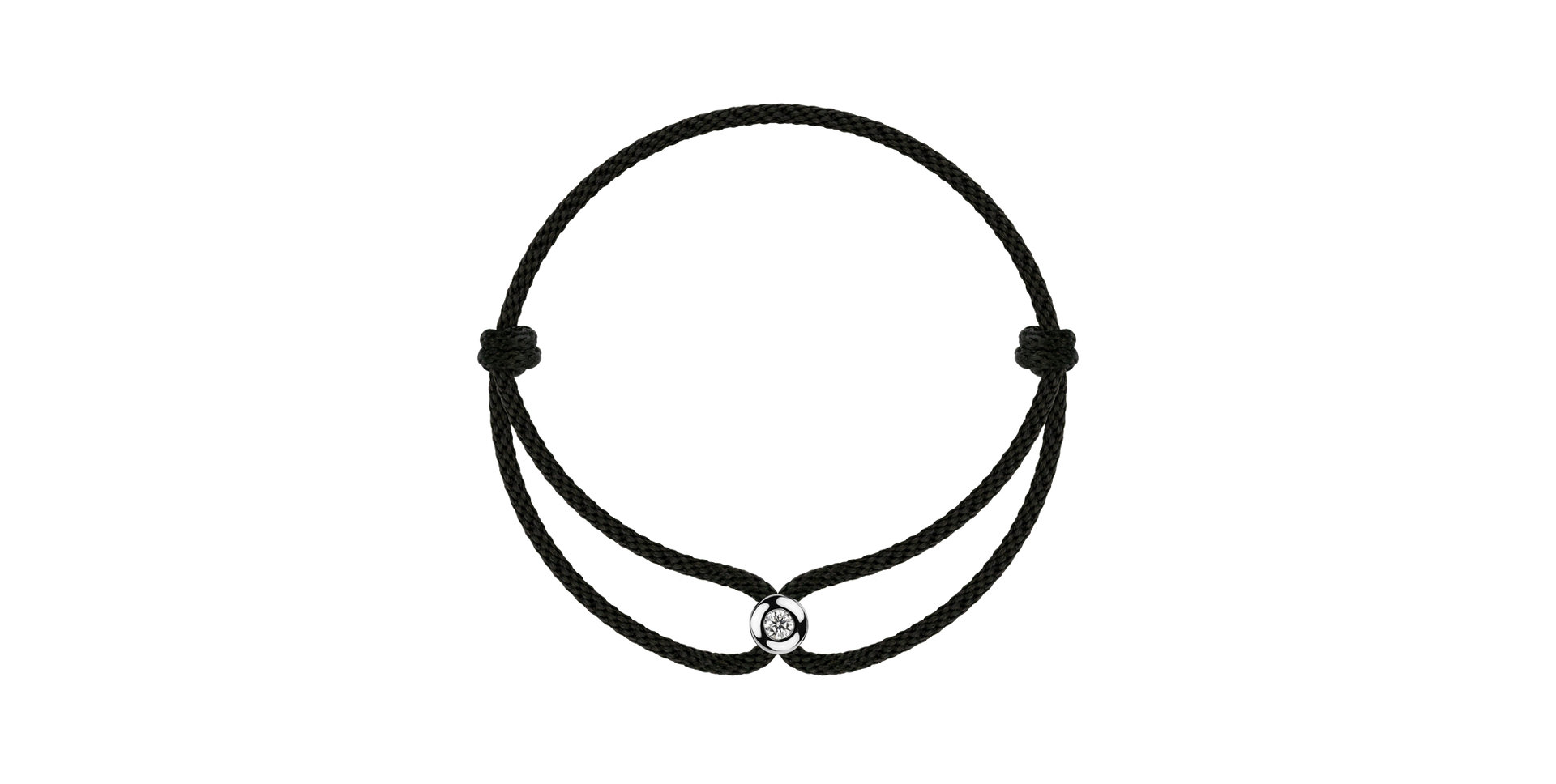 Diamantový náramek se šňůrkou Unstoppable Dot