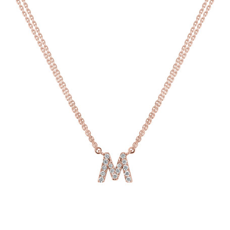 Náhrdelník s diamanty Shiny Alphabet