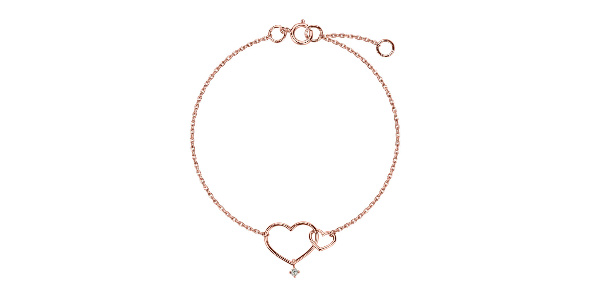 Náramek s diamantem Affection Love