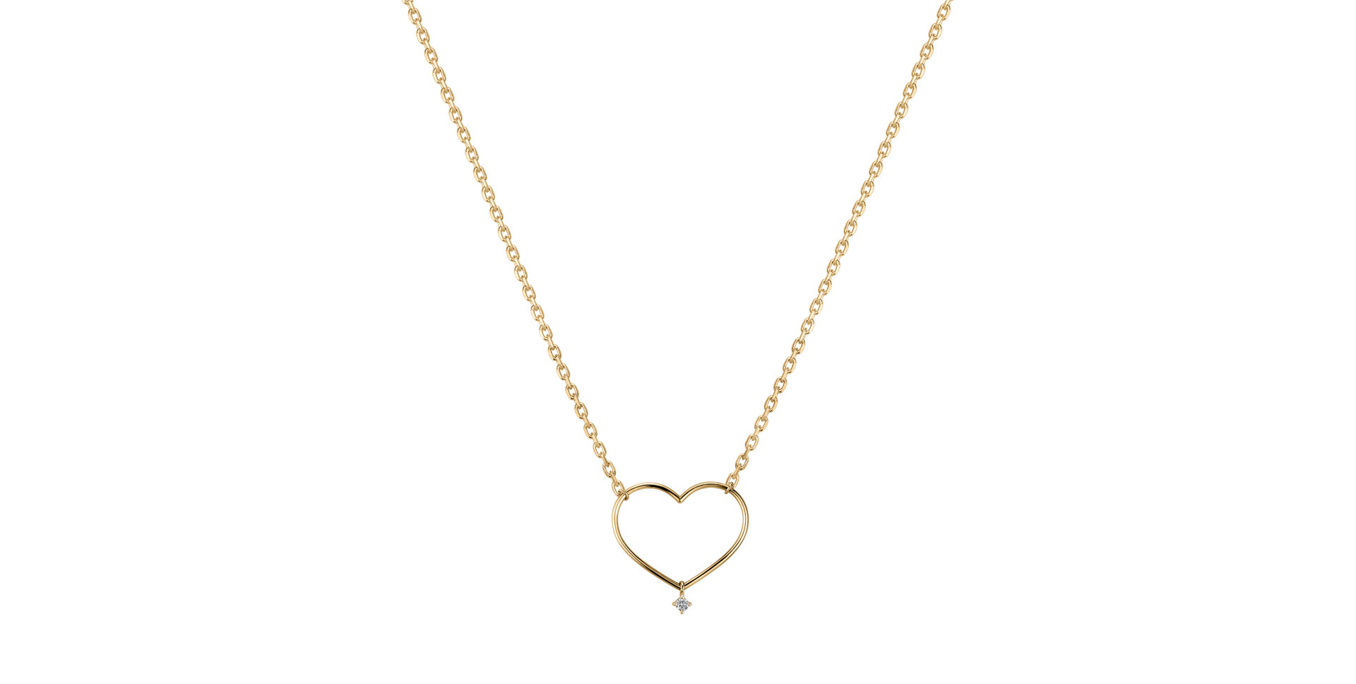 Náhrdelník s diamantem Desperate Heart
