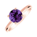 Prsten s ametystem Bonbon2