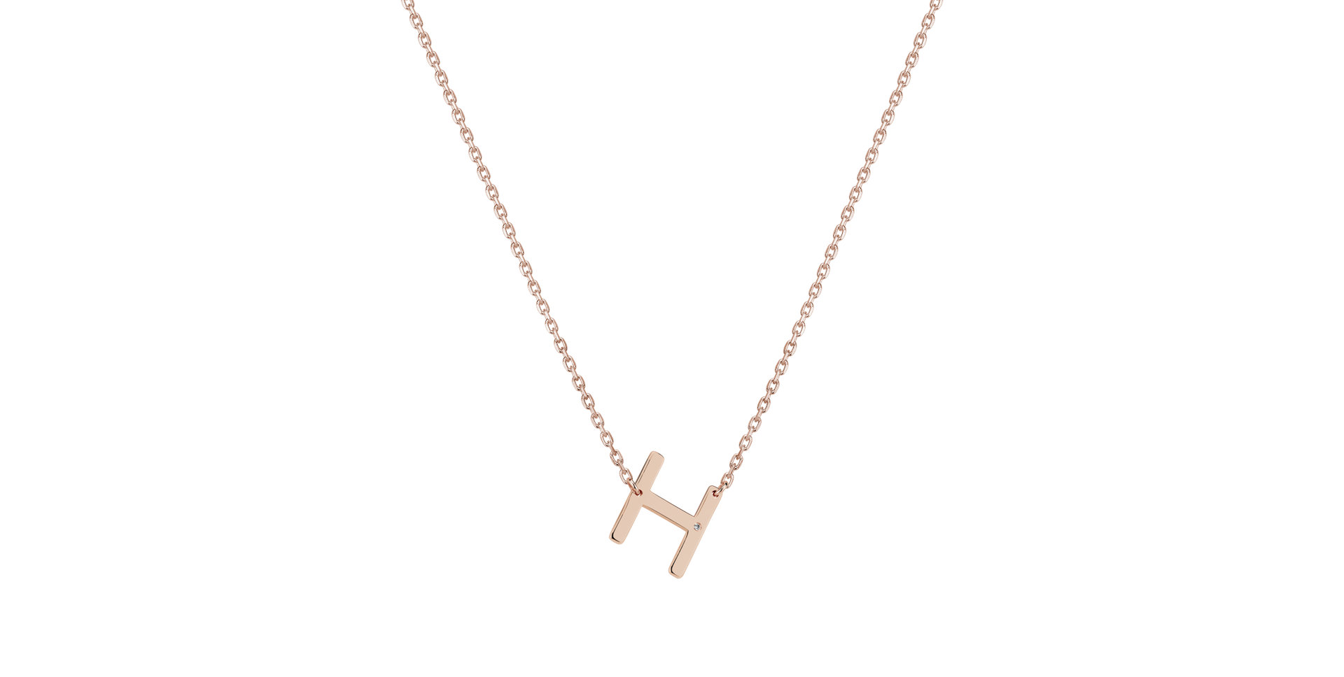 Náhrdelník s diamantem Big Laser Line H