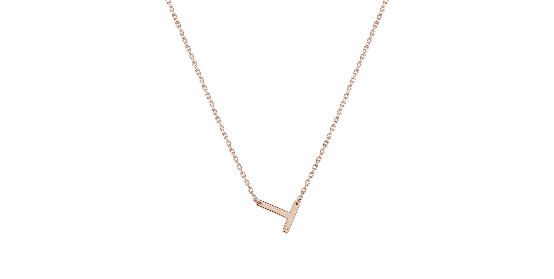 Náhrdelník s diamantem Big Laser Line T