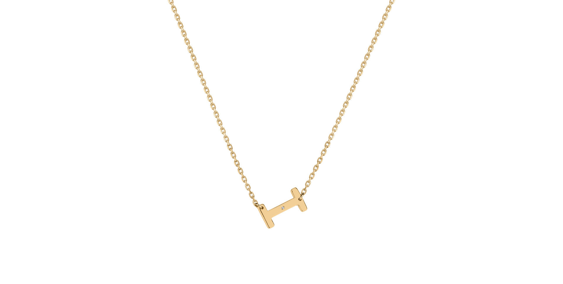 Náhrdelník s diamantem Big Laser Line I