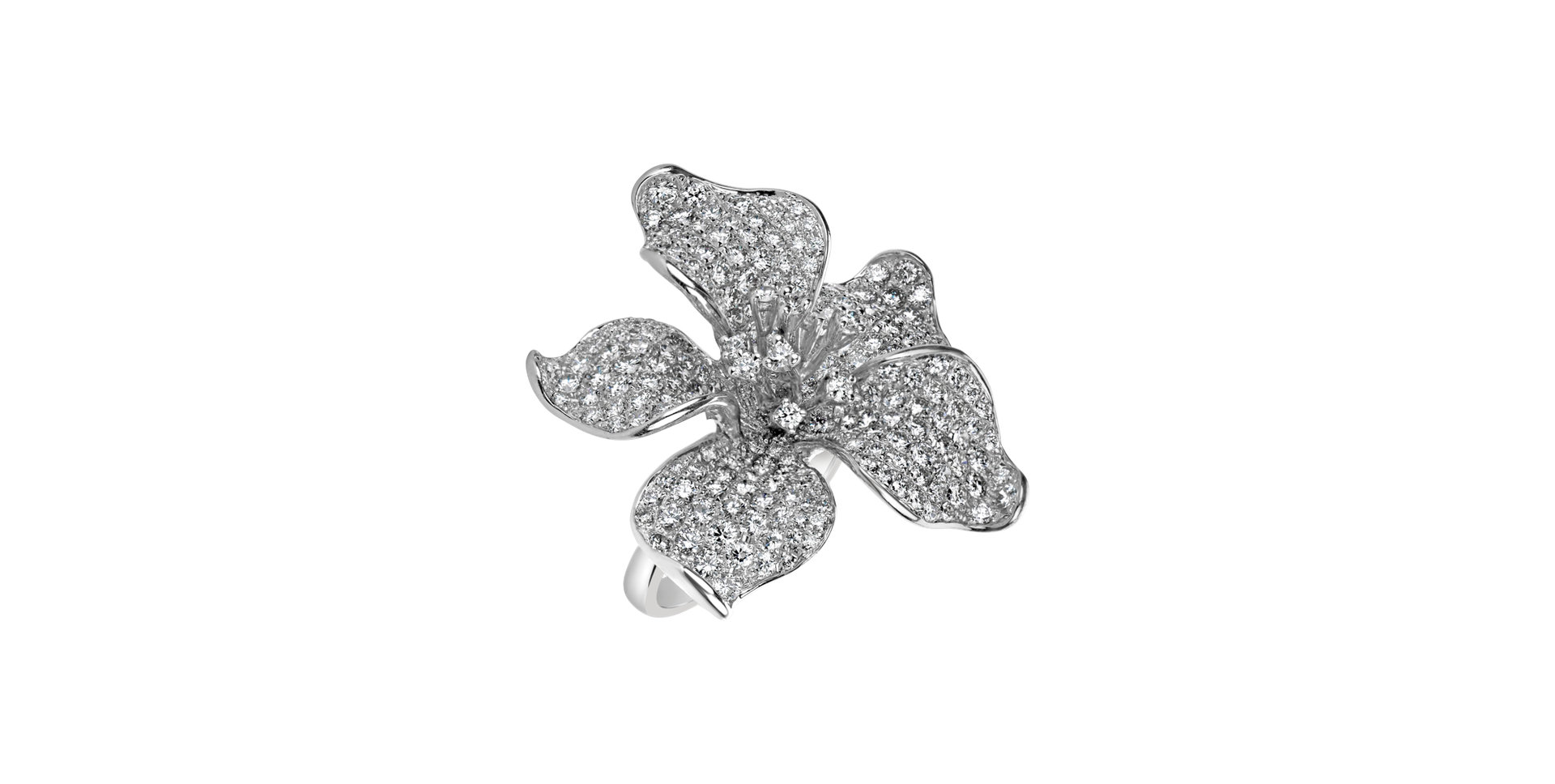 Prsten s diamanty Inflorescence