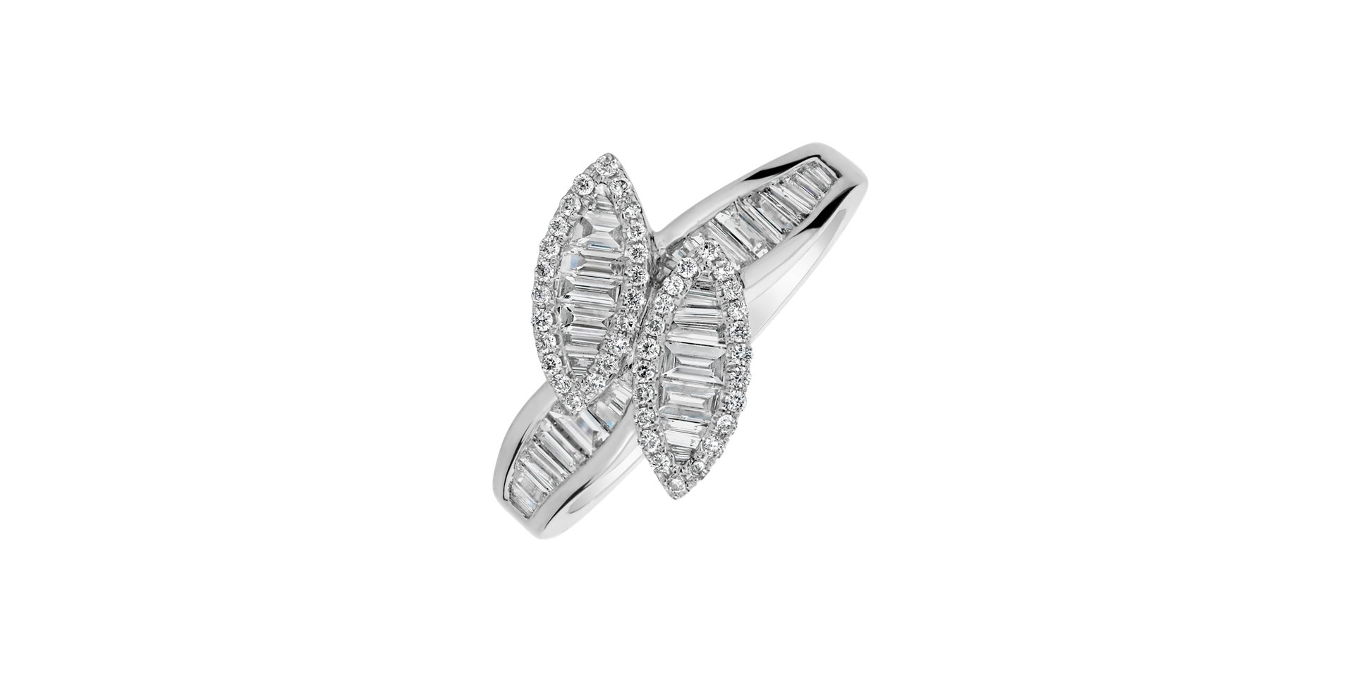 Prsten s diamanty Glossy Wings