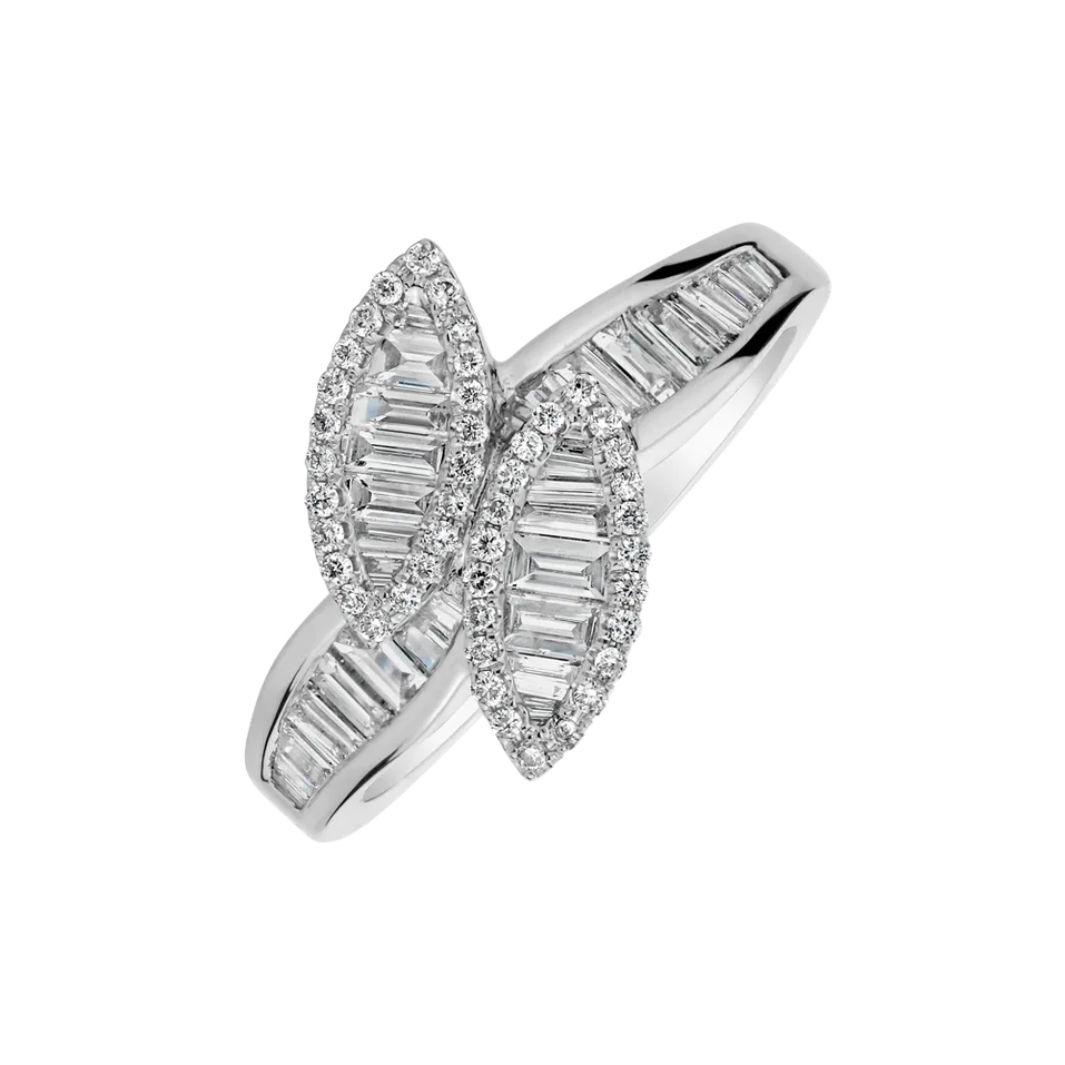 Prsten s diamanty Glossy Wings