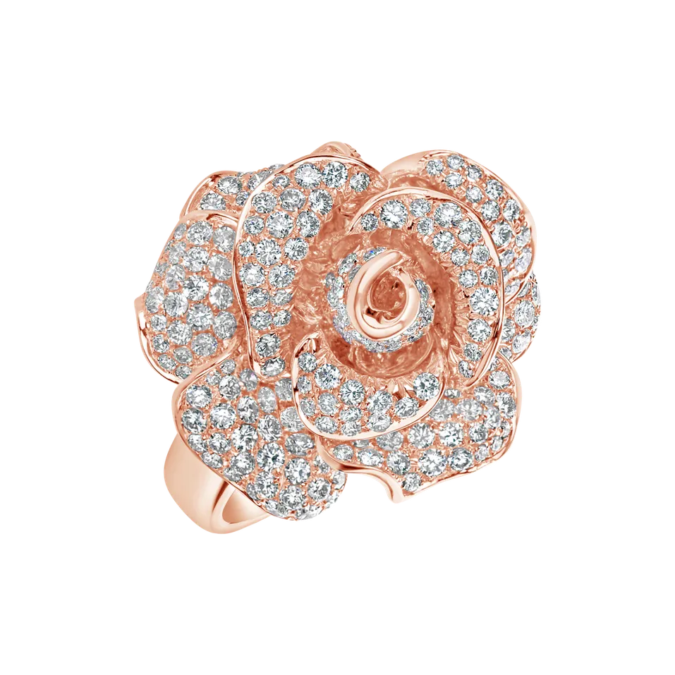 Prsten s diamanty Antique Rose