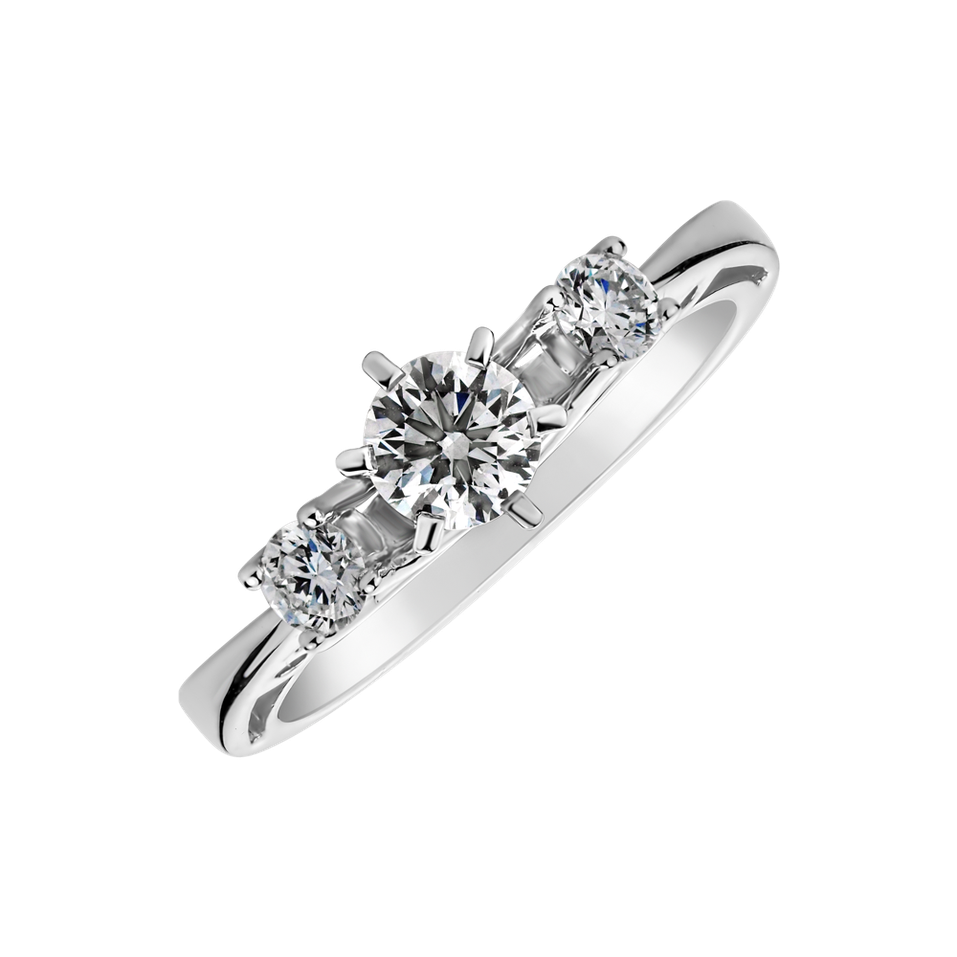 Prsten s diamanty Love Story