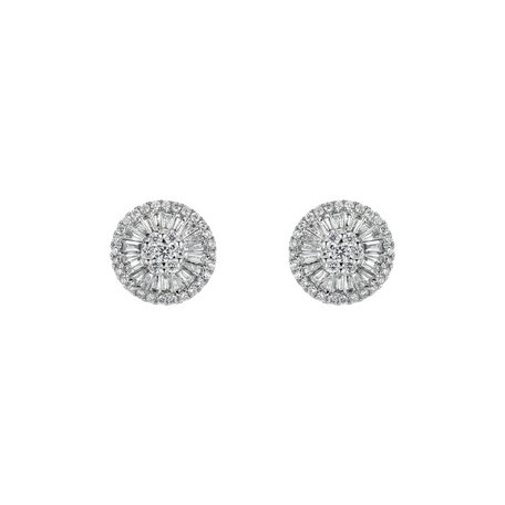 Náušnice s diamanty Diamond moon