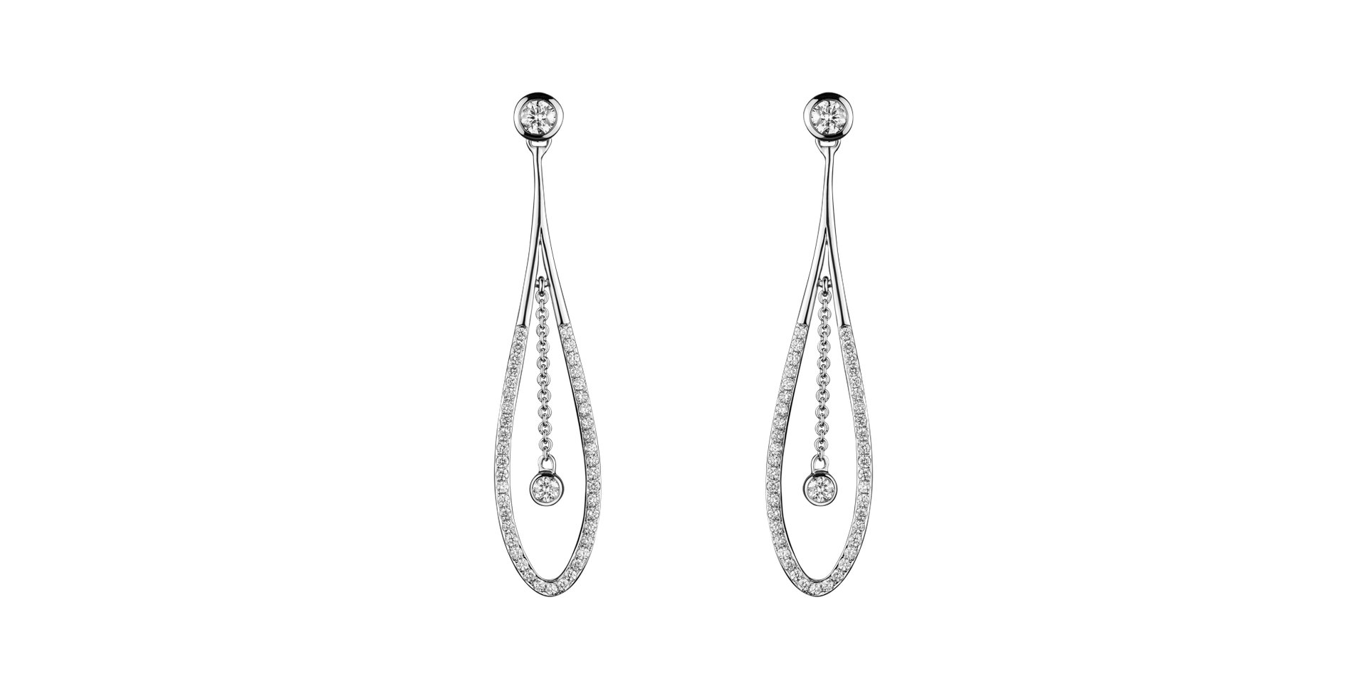 Náušnice s diamanty Wonder Tears