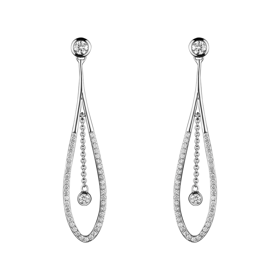 Náušnice s diamanty Wonder Tears