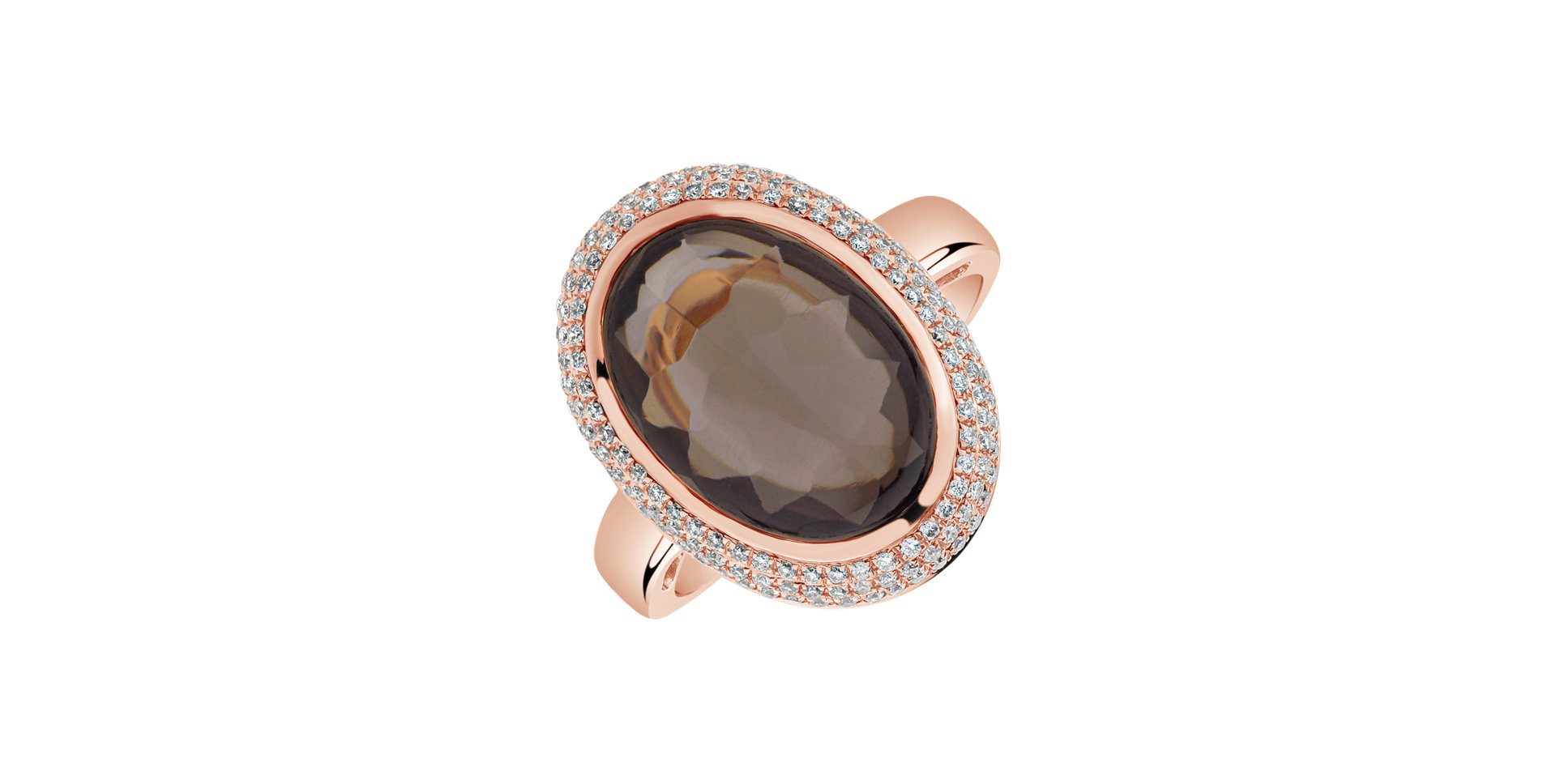 Prsten s quartzem diamanty Emory