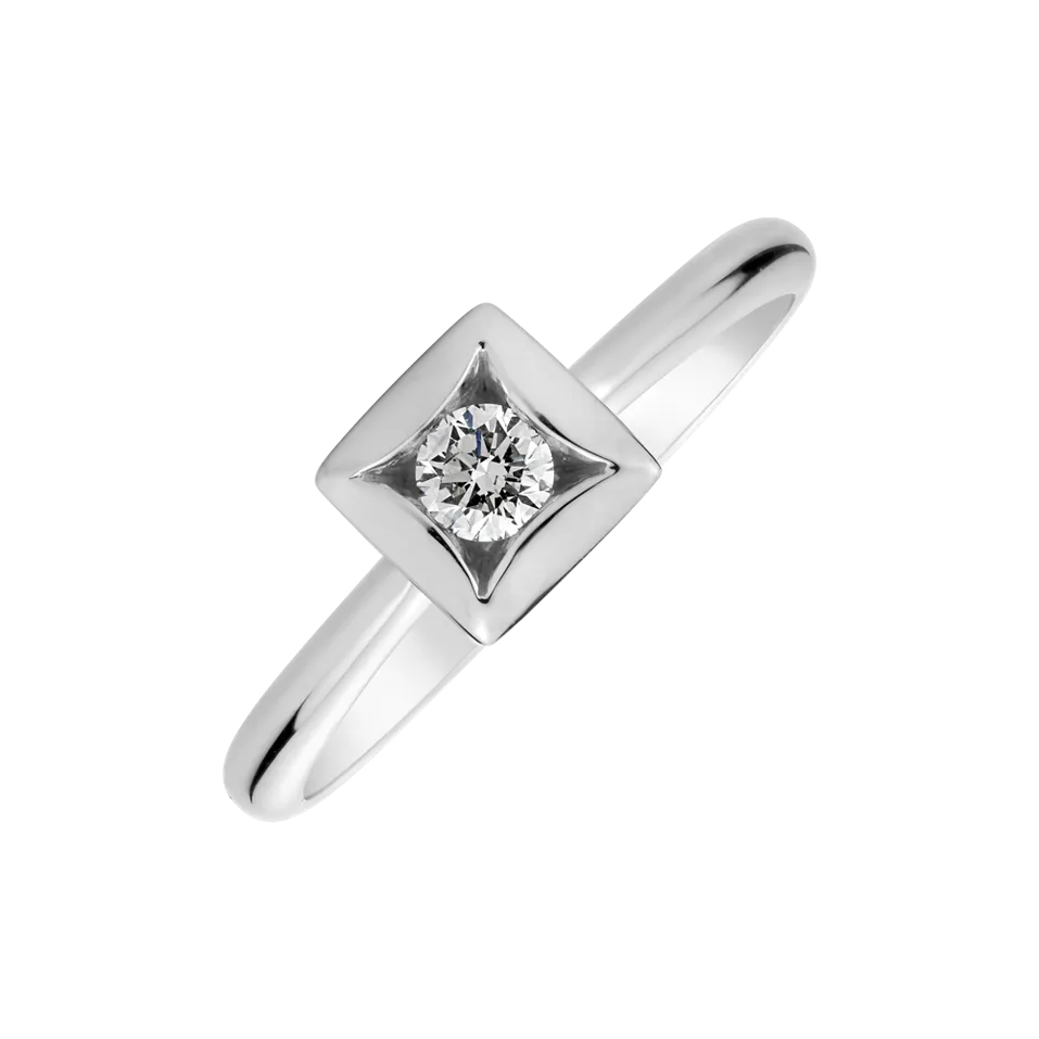 Prsten s diamantem Diamond Square