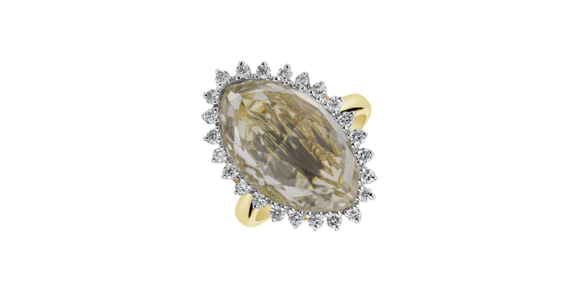 Prsten s topazem a diamanty Darlar Hope