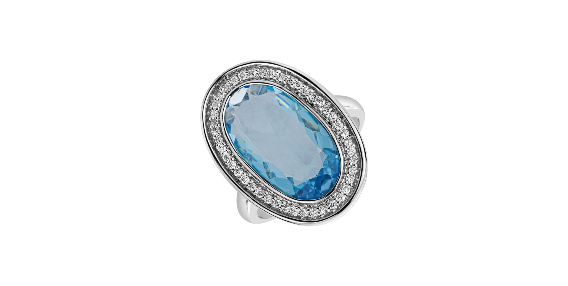 Prsten s topazem a diamanty Odilon