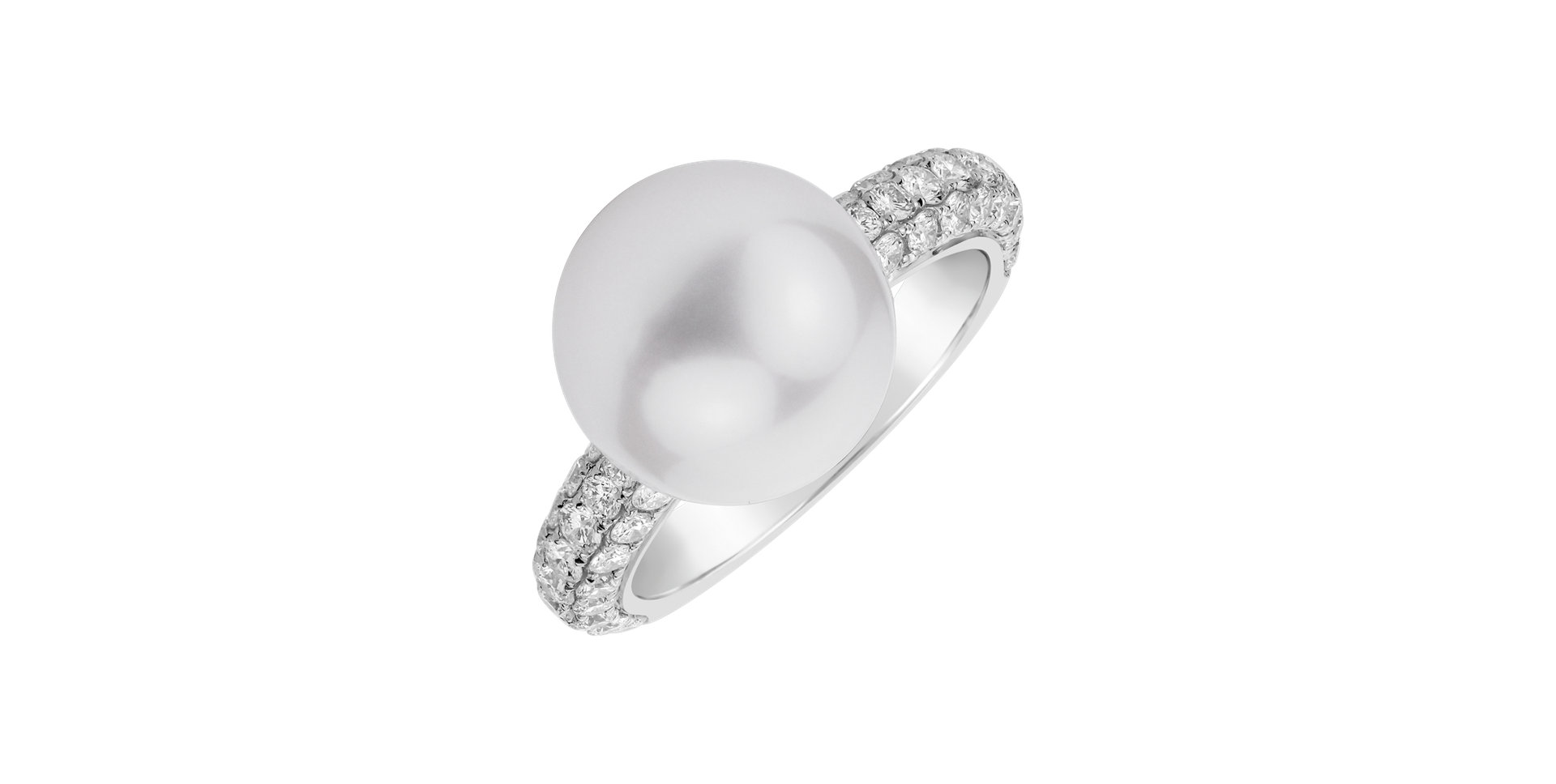 Prsten s perlou a diamanty Pearl Mirage