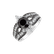 Prsten s černými a bílými diamanty Elden2