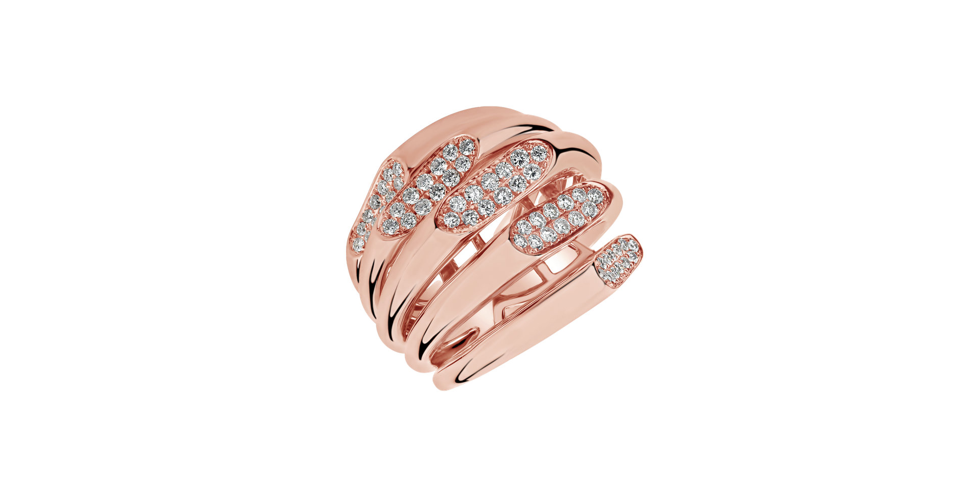 Prsten s diamanty Diamond Cascade