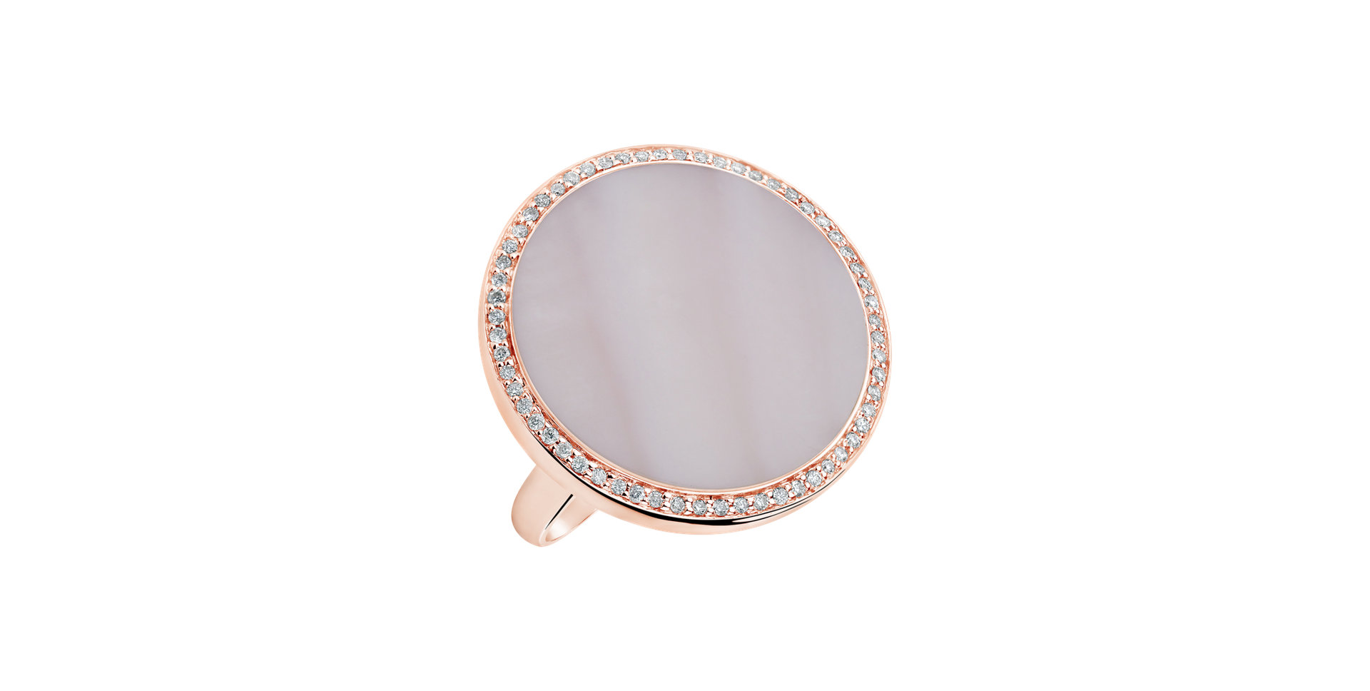 Prsten s perletí a diamanty Regnauld