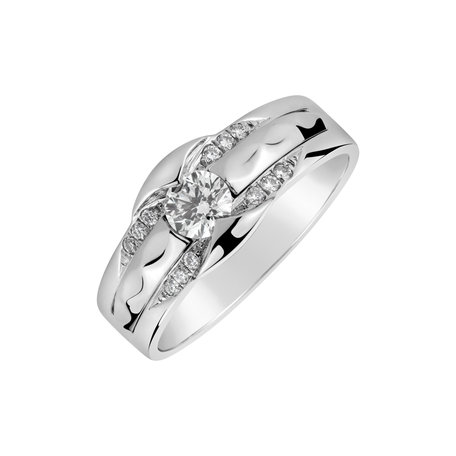 Prsten s diamanty Interrupted Infinity