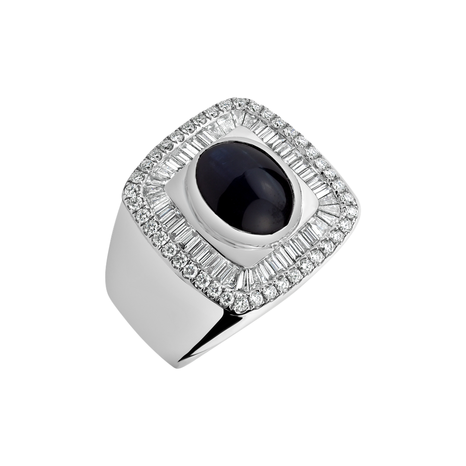 Prsten s safírem a diamanty Vincenza