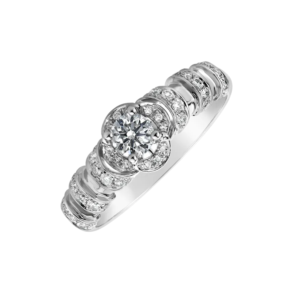 Prsten s diamanty Faustine