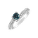 Prsten s modrým diamantem a bílými diamanty Suzette2