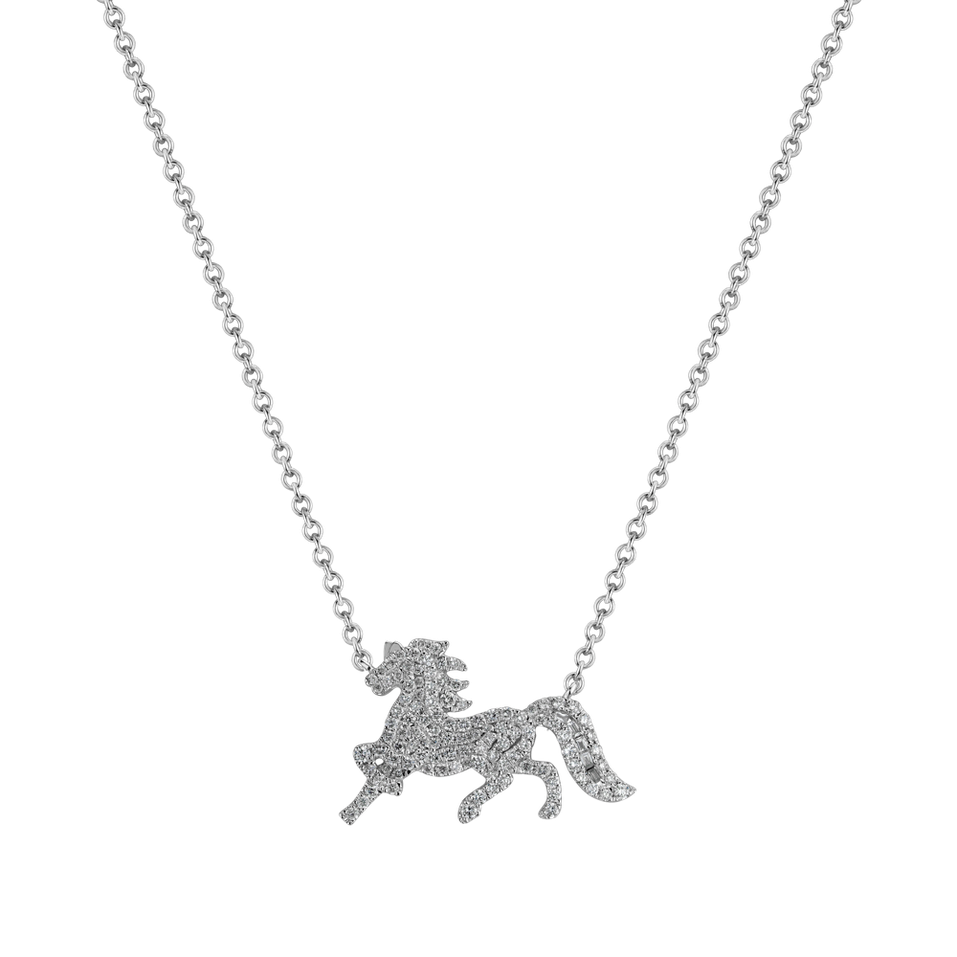 Náhrdelník s diamanty Diamond Horse
