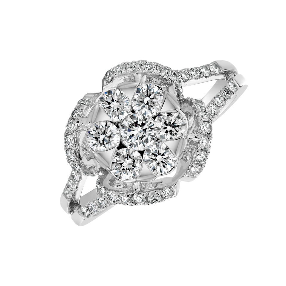 Prsten s diamanty Fleur