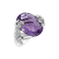 Prsten s diamanty, ametystem a granáty Dwana2