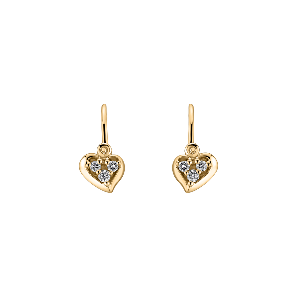 Dětské náušnice s diamanty Romantic Galaxy