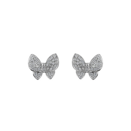 Náušnice s diamanty Miraculous Wings