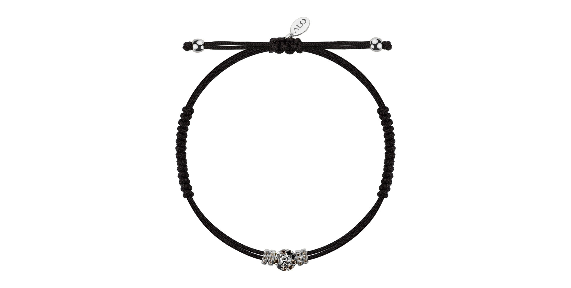 Náramek s barevnými diamanty Shamballa