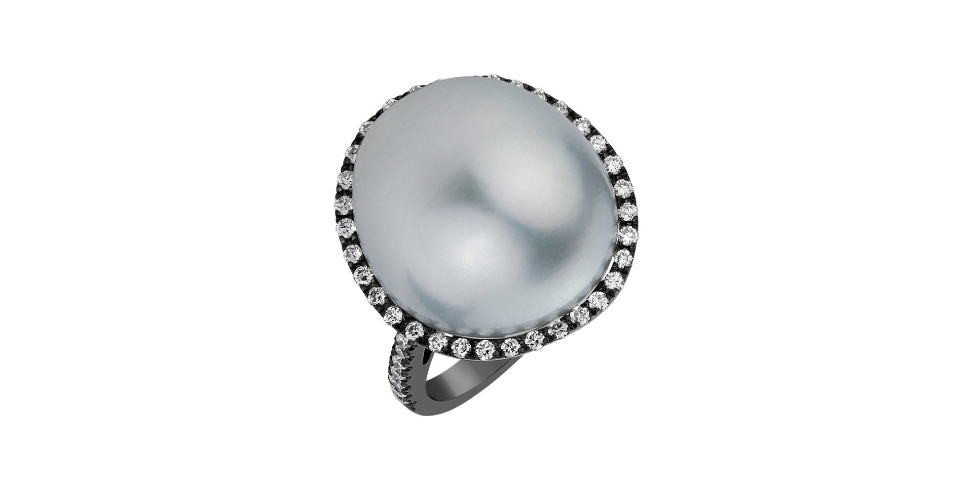 Prsten s perlou a diamanty Ocean Saint