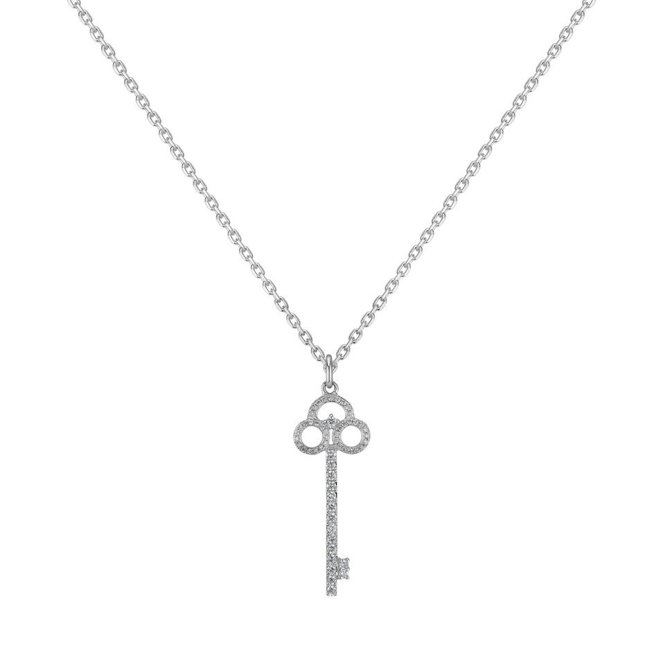 Přívěs s diamanty Gothic Key