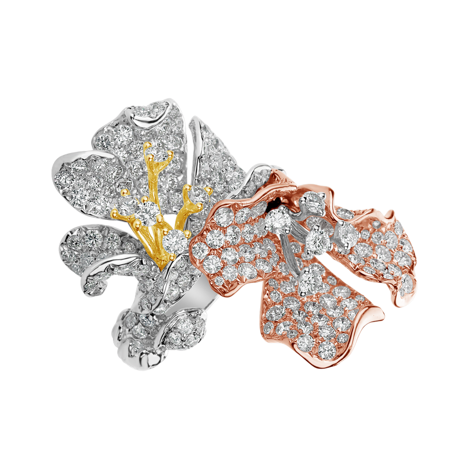 Prsten s diamanty Moonlight Lily