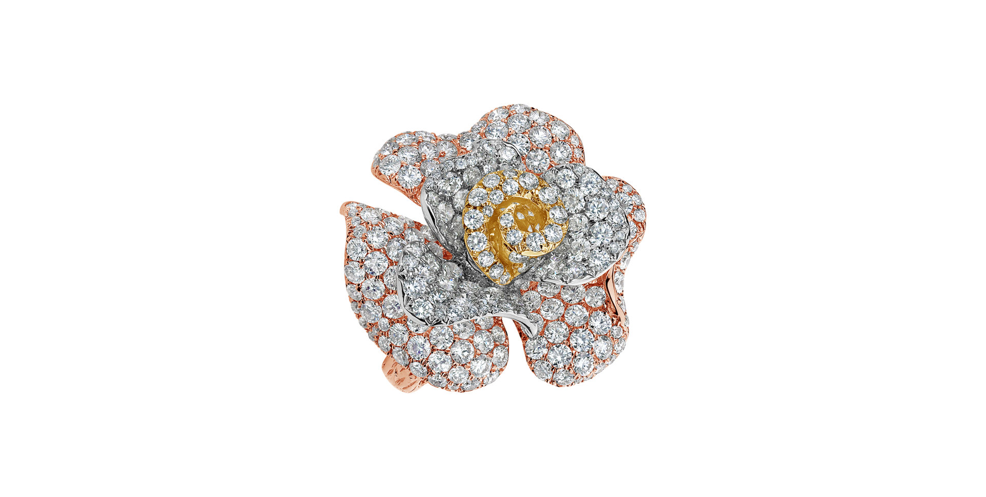 Prsten s diamanty Rose Desire