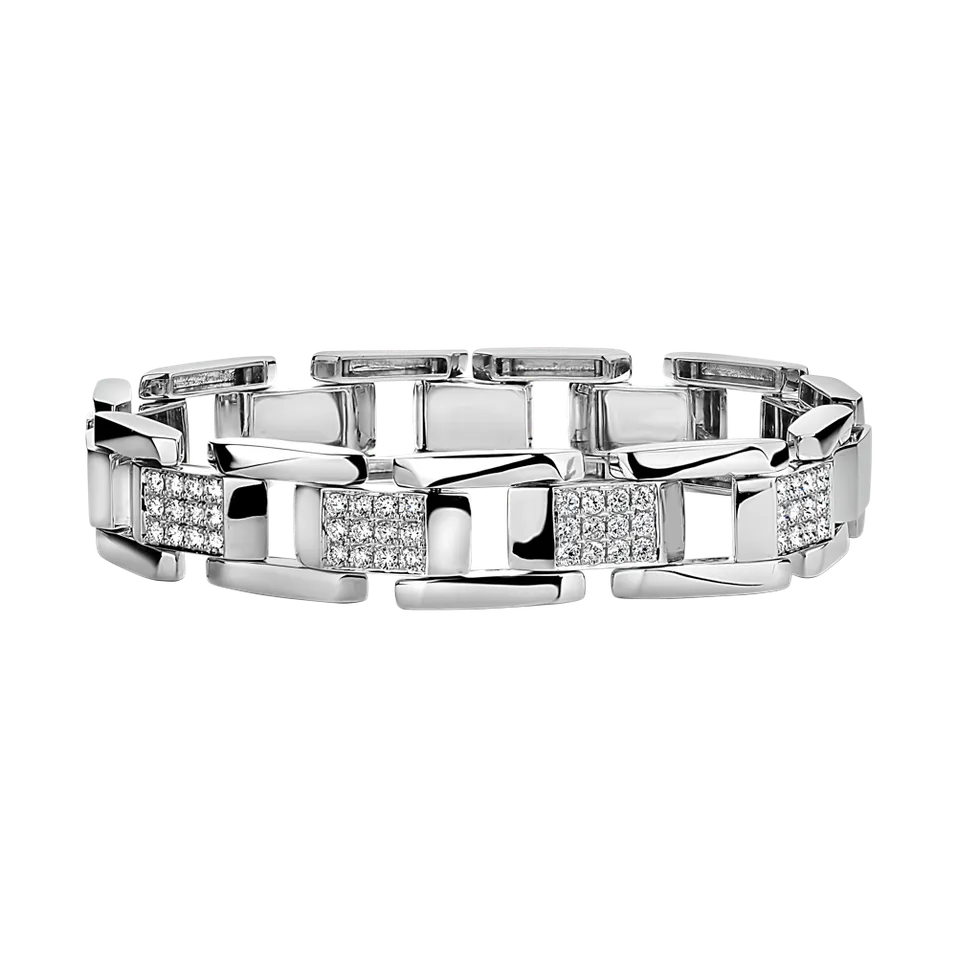 Náramek s diamanty Shiny Buckle