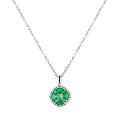 Přívěs s diamanty a smaragdy Joyful Memento