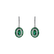 Náušnice s diamanty a smaragdy Courage2