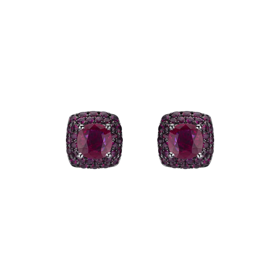 Náušnice s rubíny Violette Exlusive