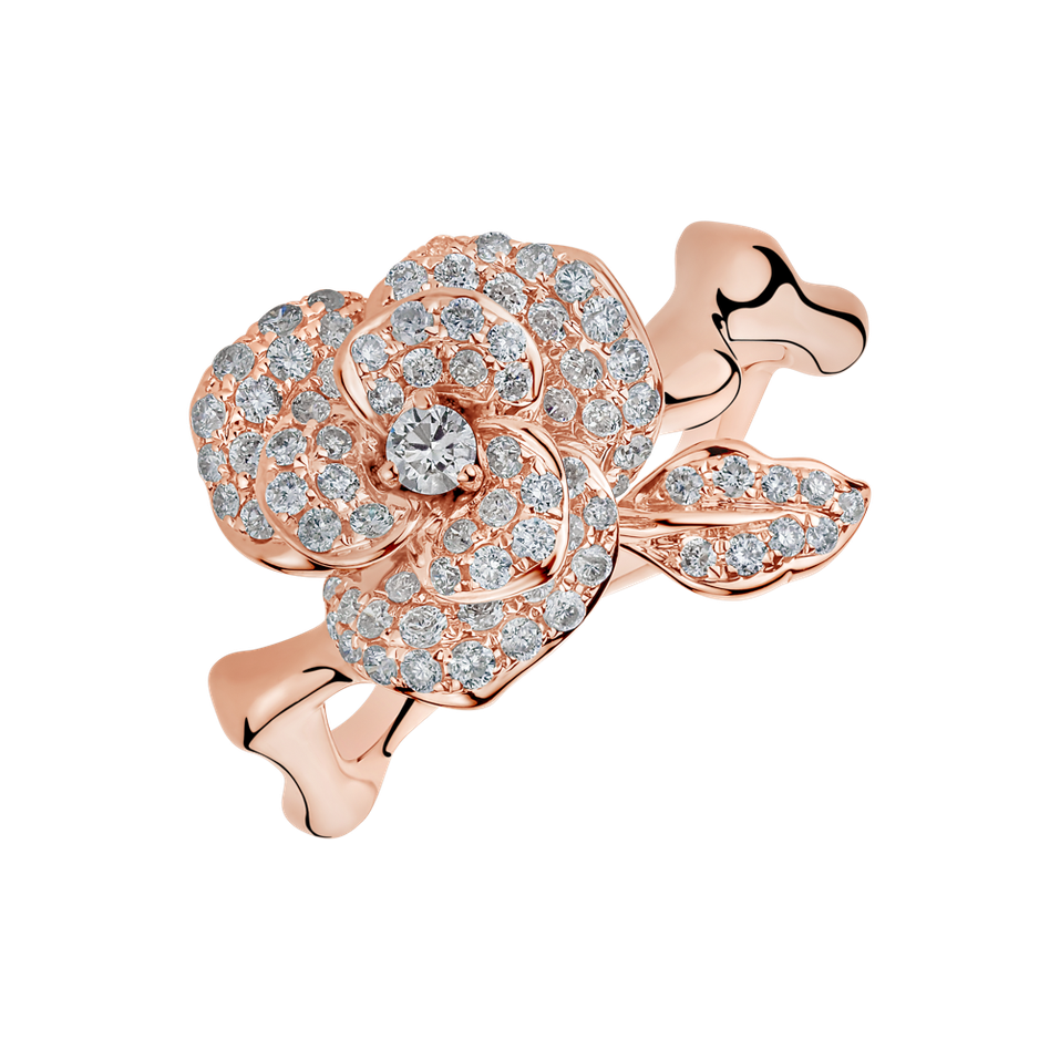 Prsten s diamanty Queen Flora