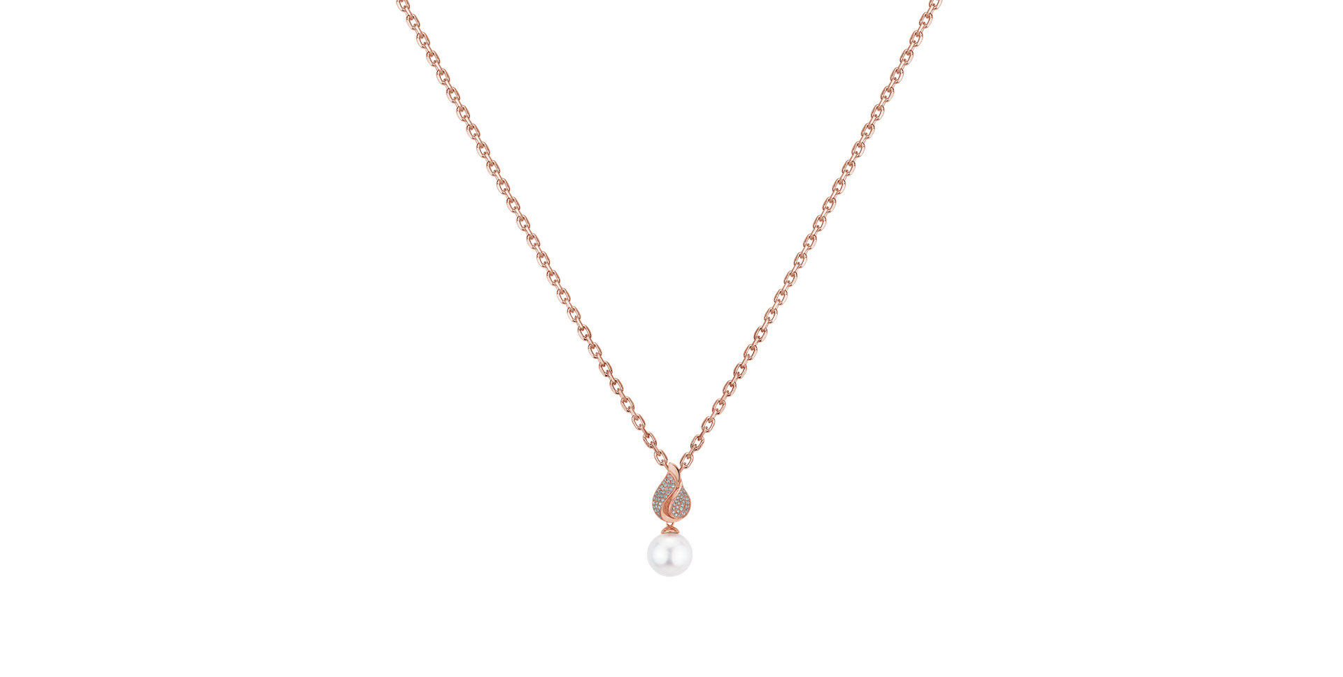 Přívěs s perlou a diamanty Nymph Tear