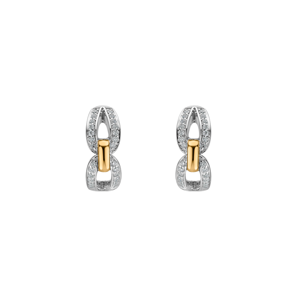 Náušnice s diamanty Moonlight Pleasure